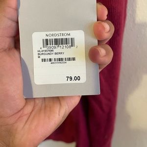 NEW! Nordstrom Chelsea 28 High/Low Crewneck Sweater Burgundy Berry | Medium
